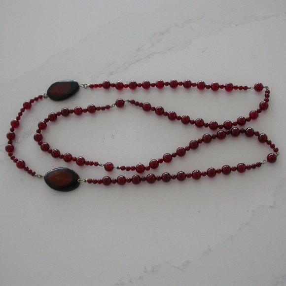 Semi-precious Gemstone Carnellian Necklace - Picture 2 of 4